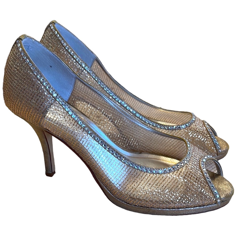 Caparros Open Peep Toe Party Heels